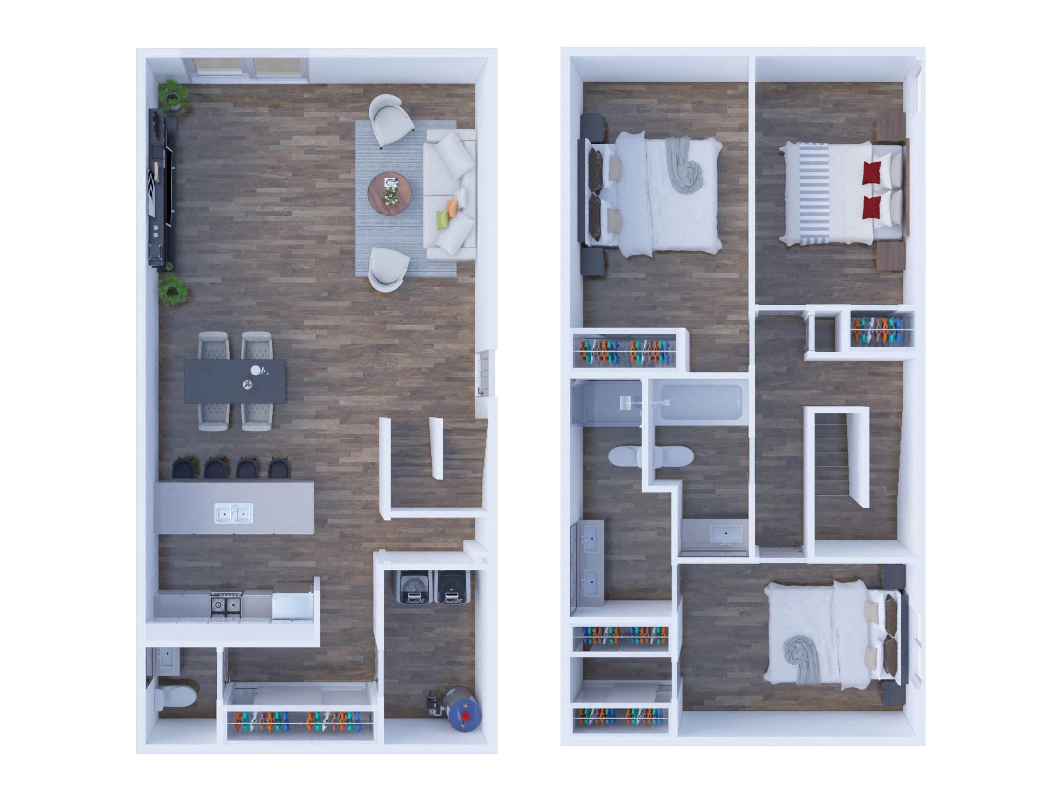 The Valencia The Valencia 3D floor plan